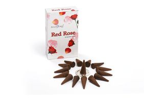 Rote Rose Räucherkegel