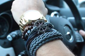 Herren Armband Sets- Grün & Natürlich (verschiedene )