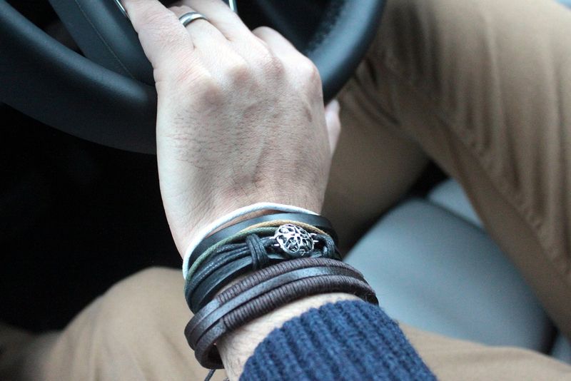 Herren Armband Sets- Grün & Natürlich (verschiedene )