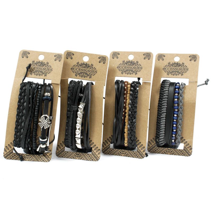 Herren Armband Sets - Schwarz & Macho (verschiedene)