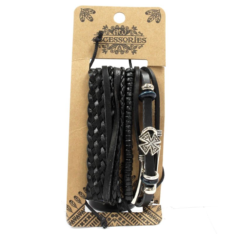 Herren Armband Sets - Schwarz & Macho (verschiedene)