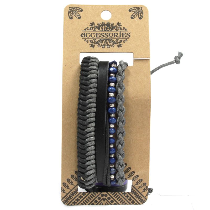 Herren Armband Sets - Schwarz & Macho (verschiedene)