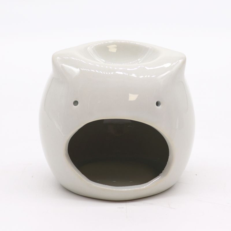 Klassische weiße Duftlampe "Eule" (klein)