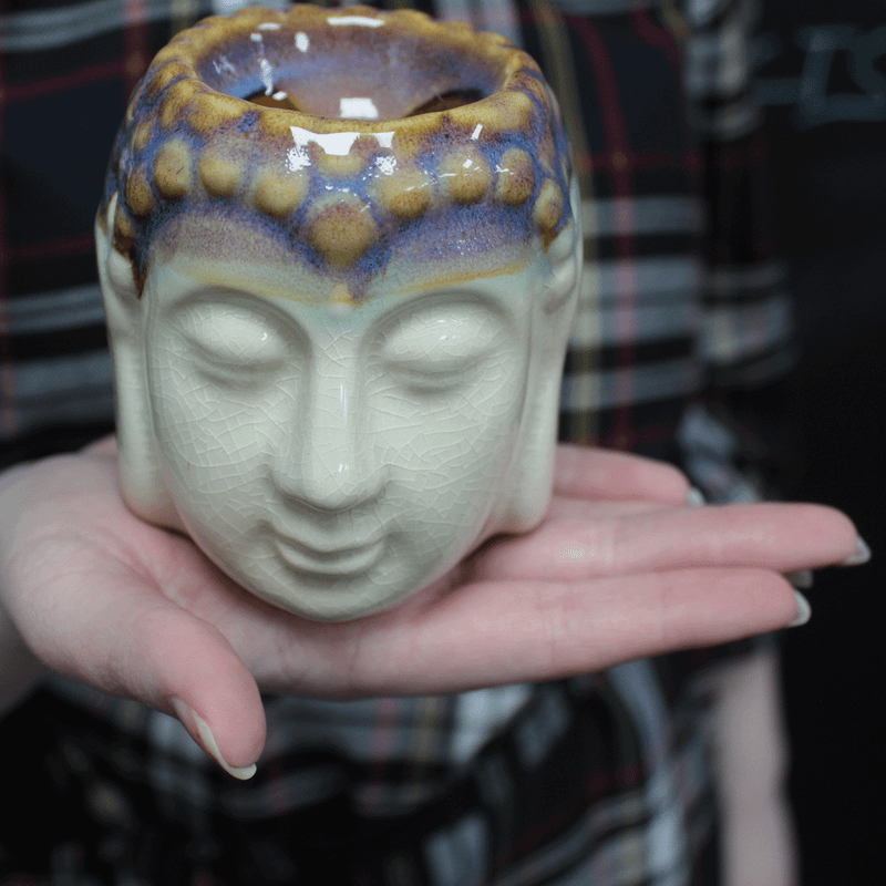 Buddha Duftlampe - Elfenbein & Minze
