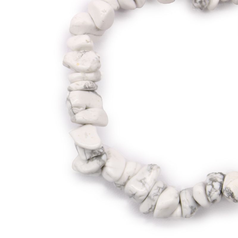 Edelsteinsplitter-Armbänder - Weißer Jasper