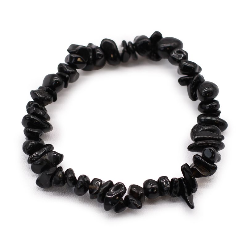 Edelsteinsplitter-Armbänder - Schwarzer Achat
