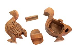 Puzzleboxen aus Bali - Ente