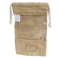 Groß - Jute Fensterbeutel 25x16cm und Tasche