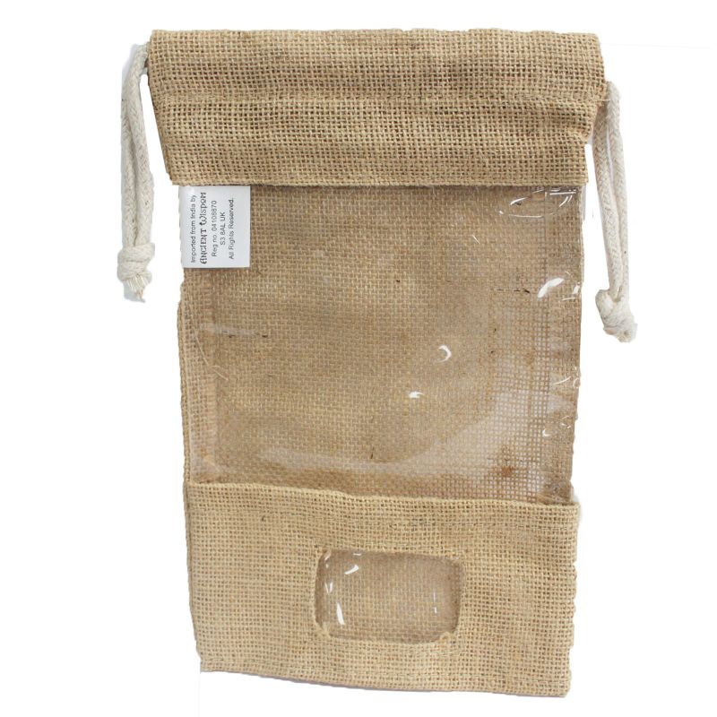 Groß - Jute Fensterbeutel 25x16cm und Tasche