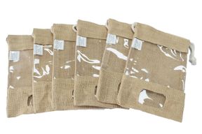 Groß - Jute Fensterbeutel 25x16cm und Tasche