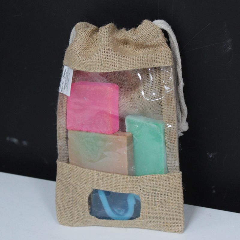 Groß - Jute Fensterbeutel 25x16cm und Tasche
