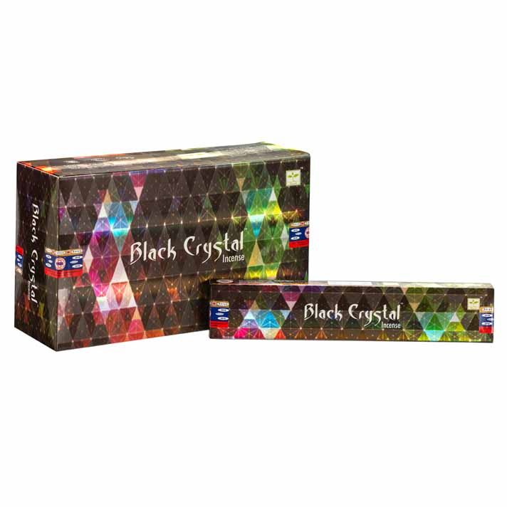 Satya Black Crystal Räucherstäbchen