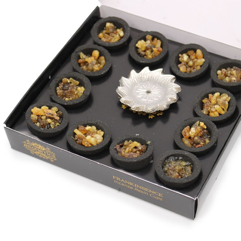 12er-Packung Harztöpfchen - Weihrauch
