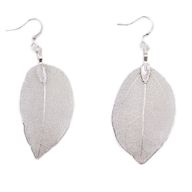 Ohrringe - Blatt - Silber