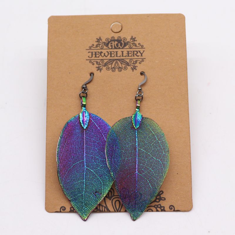 Ohrringe - Blatt - Multifarben