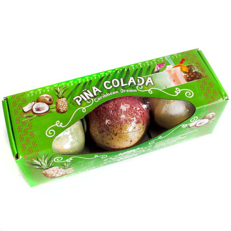 3er-Packung Badebombe - Piña Colada