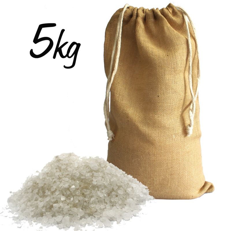 Weißes Himalaya-Typ -Badesalz 3-5mm - 5kg Sack
