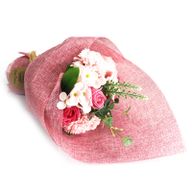Seifenblumenbouquet 'stehend' - rosa