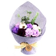 Seifenblumenbouquet 'stehend' - lila