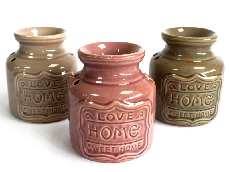 Große Raumduftlampe - Grau - Love Home Sweet Home