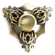 Metal Fidget Spinner - Three Dragons - Bronze