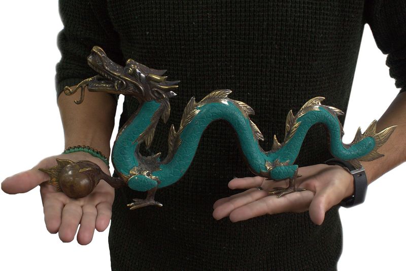 Fengshui - Großer Drache mit Ball- 45cm