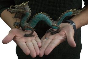 Fengshui -Mitt. Drache mit Ball - 27cm