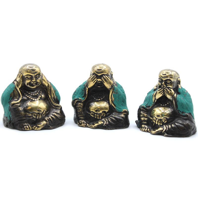 3er-Set - Siehe Kein Übel etc - Buddha