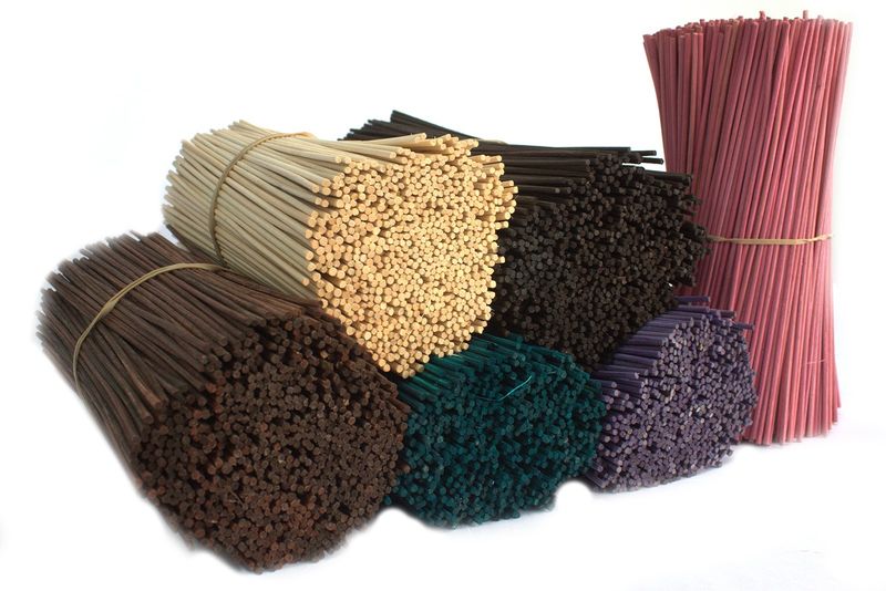 Rattanstäbchen - Schwarz 25cm x 3mm - 400-500g