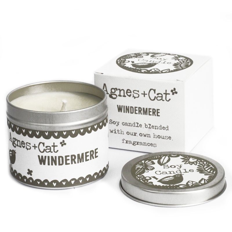 Kerze in Zinndose  - Windermere