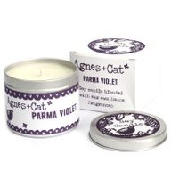 Kerze in Zinndose - Parma Veilchen