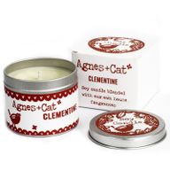 Kerze in Zinndose - Klementine