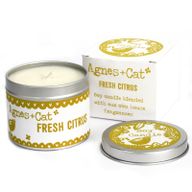 Kerze in Zinndose - Citrus