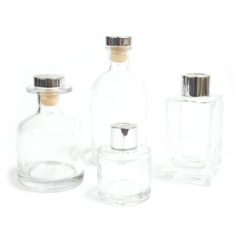 100 ml Quadratische hohe Diffusionsflasche - transparent