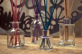 100 ml Quadratische hohe Diffusionsflasche - transparent