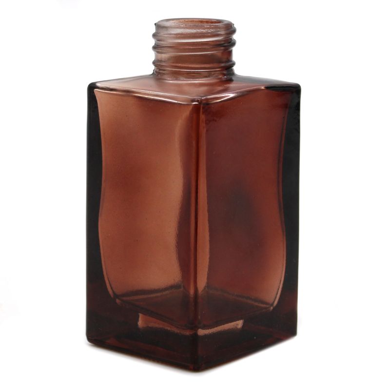 100 ml Quadratische hohe Diffusionsflasche - Bernstein