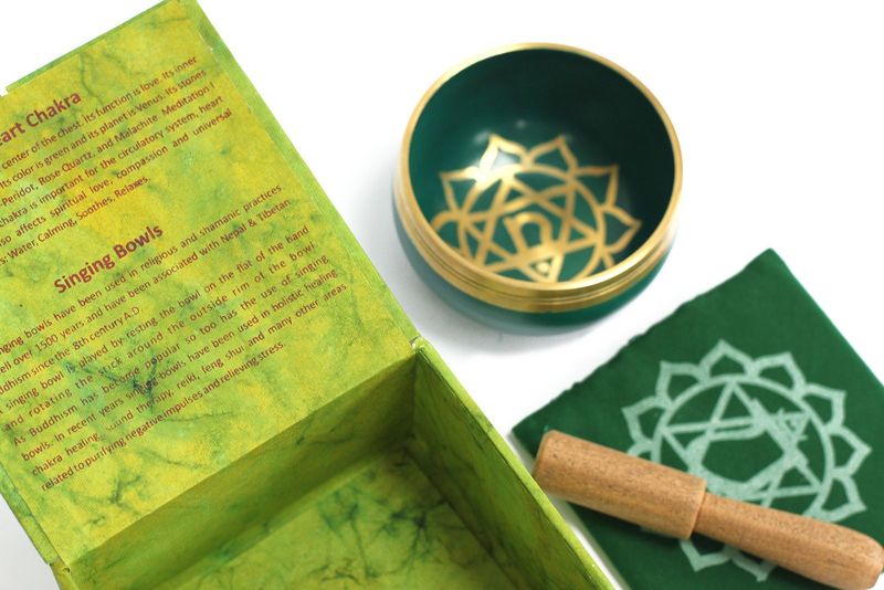Chakra Tibetische Klangschalenset-Herz