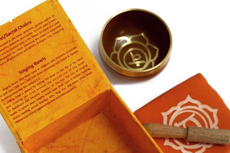Chakra Tibetische Klangschalenset-Nabel