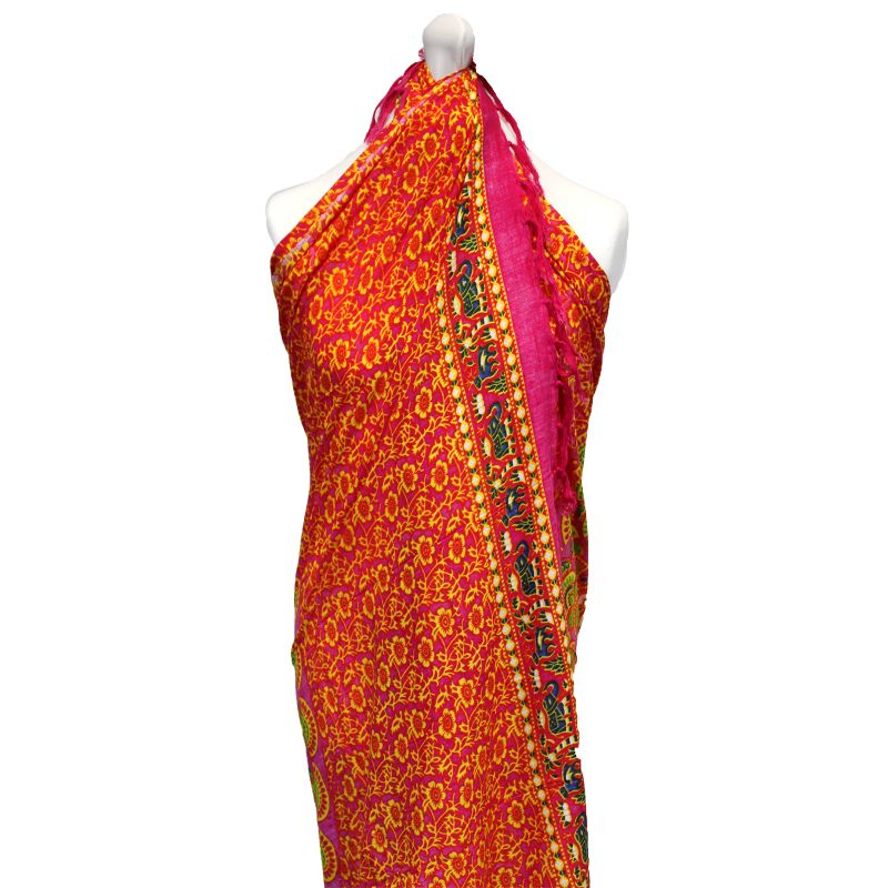 Mandela Sarong - Rubinrot