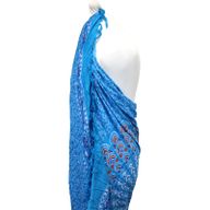 Mandela Sarong - Aquamarin & Orange