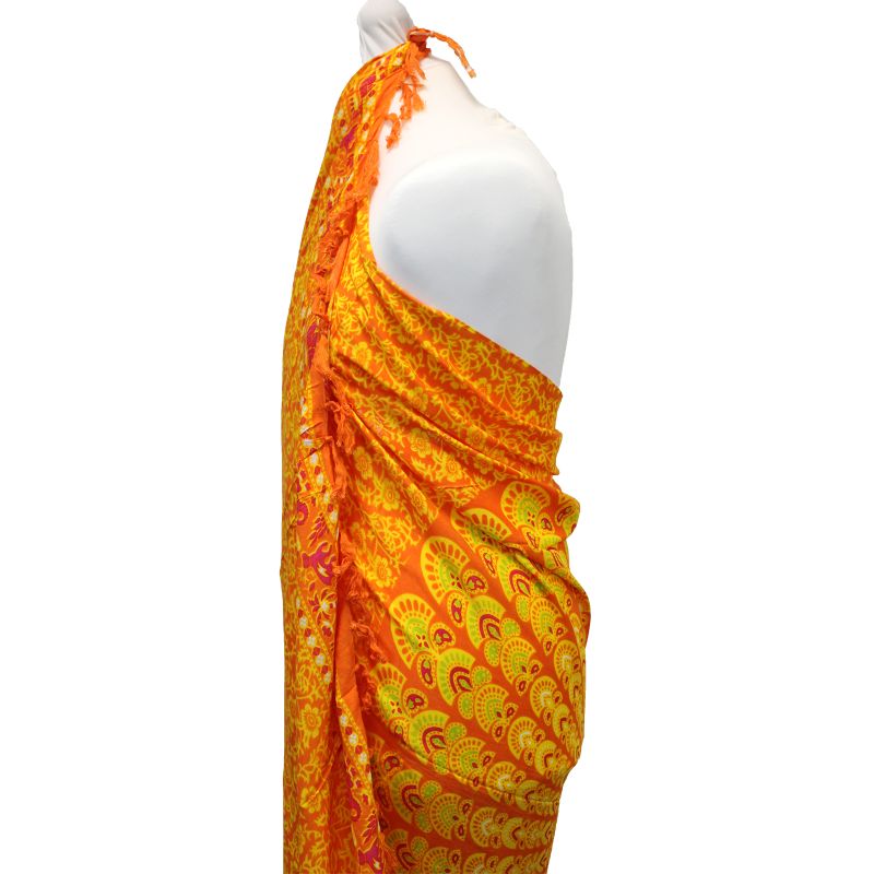 Mandela Sarong - Lindgrün & Orange