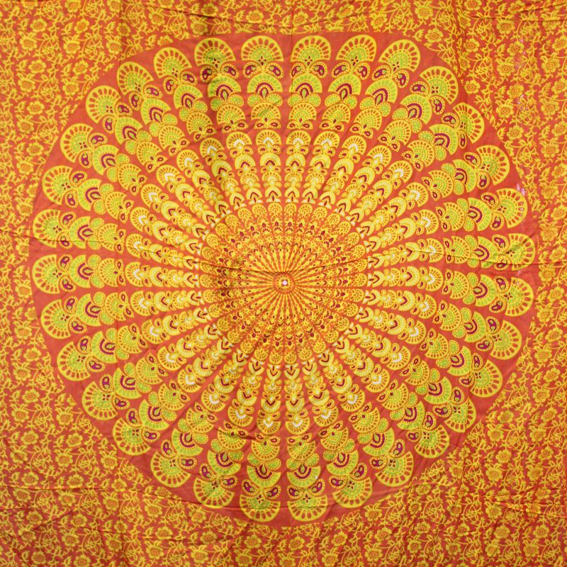 Mandela Sarong - Lindgrün & Orange