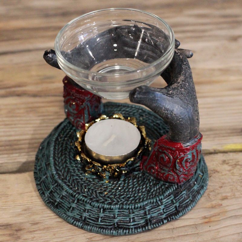 Antike Buddha Duftlampe - Om Hände