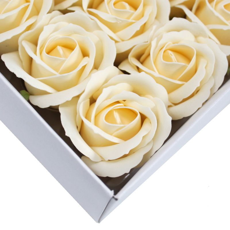 DIY Seifenblumen - mittelgroße Rose - Elfenbein