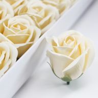 DIY Seifenblumen - mittelgroße Rose - Elfenbein