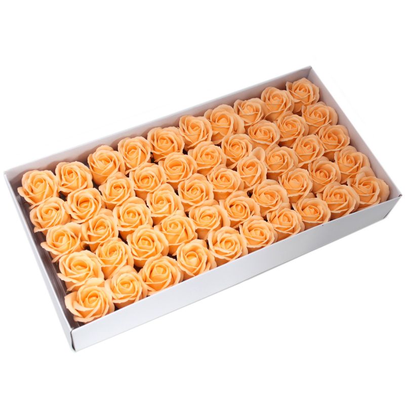 DIY Seifenblumen - mittelgroße Rose - Pfirsich