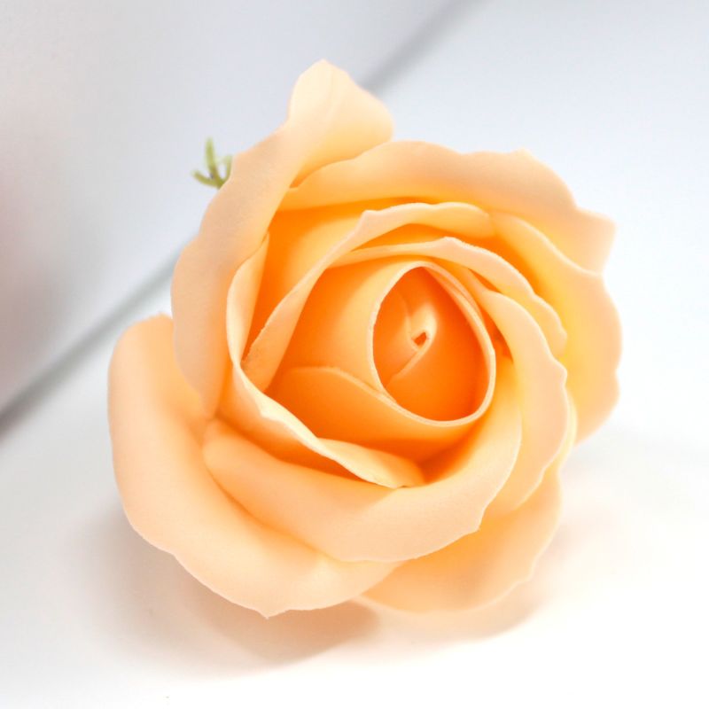 DIY Seifenblumen - mittelgroße Rose - Pfirsich