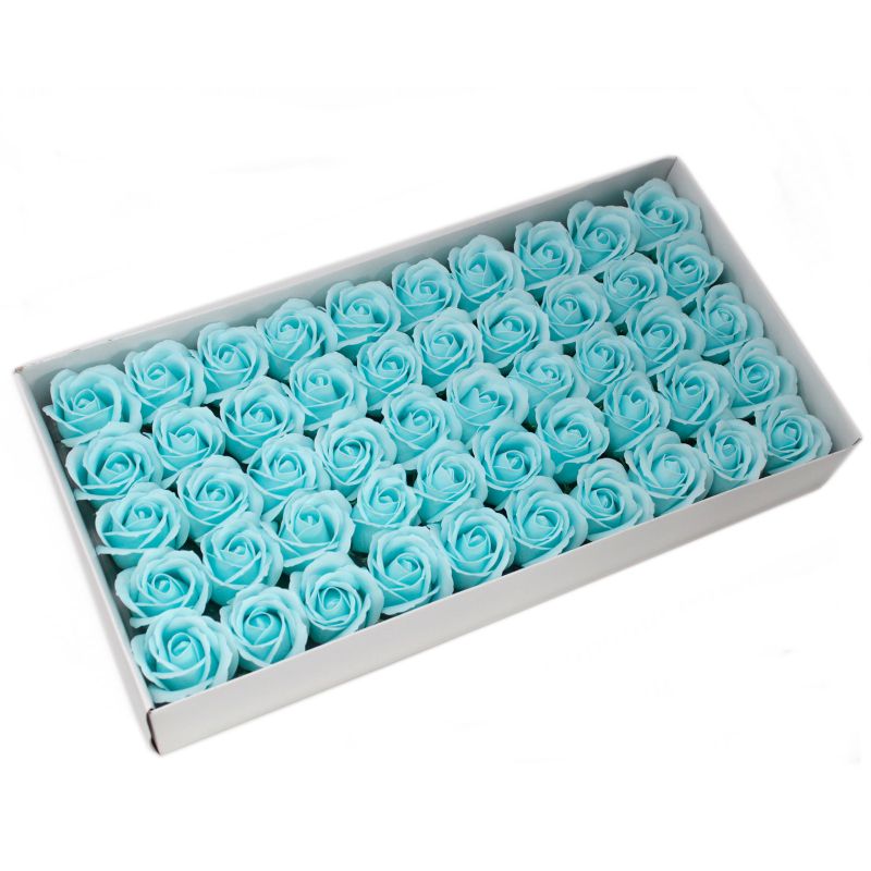 DIY Seifenblumen - mittelgr. Rose - Babyblau