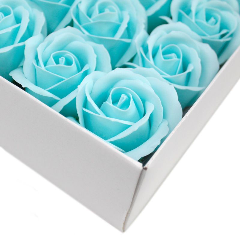 DIY Seifenblumen - mittelgr. Rose - Babyblau