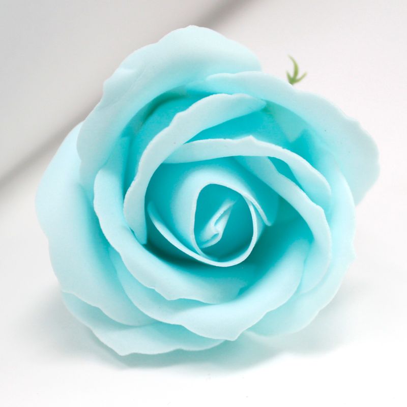 DIY Seifenblumen - mittelgr. Rose - Babyblau